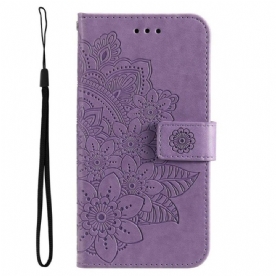 Flip Case voor Samsung Galaxy S23 Plus 5G Met Ketting Strakke Mandala