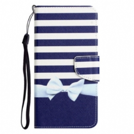 Folio-hoesje voor Samsung Galaxy S23 Plus 5G Met Ketting Marine Band