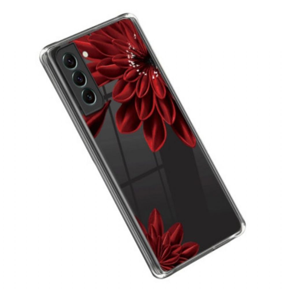 Hoesje voor Samsung Galaxy S23 Plus 5G Naadloze Rode Bloemen