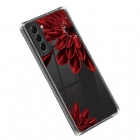 Hoesje voor Samsung Galaxy S23 Plus 5G Naadloze Rode Bloemen