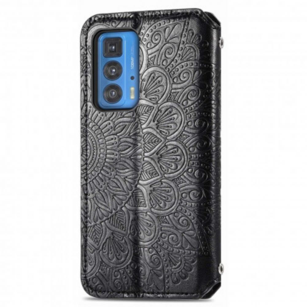 Bescherming Hoesje voor Motorola Edge 20 Pro Folio-hoesje Mandala's