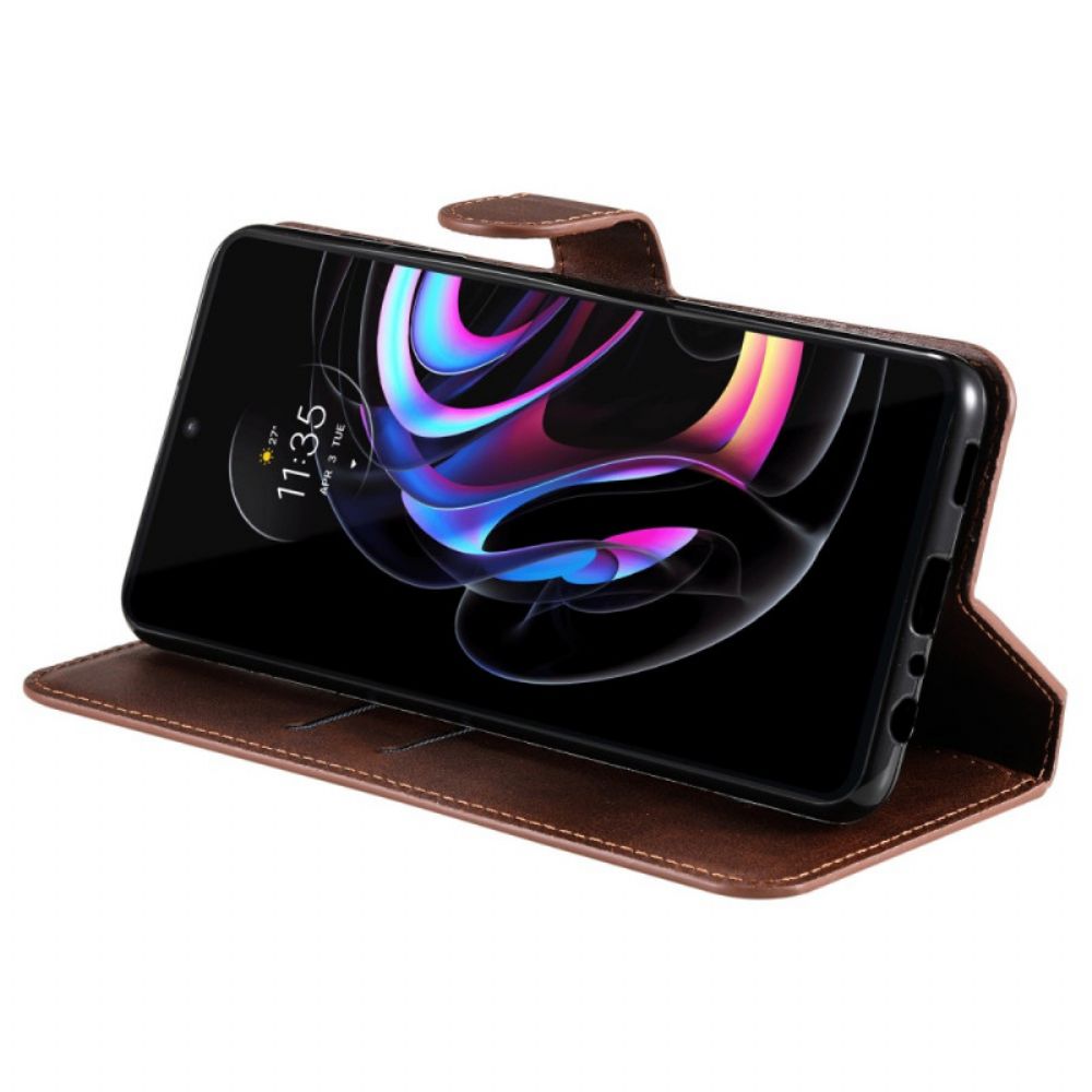 Flip Case voor Motorola Edge 20 Pro Effen Kleur Serie