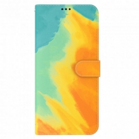 Folio-hoesje voor Motorola Edge 20 Pro Aquarel