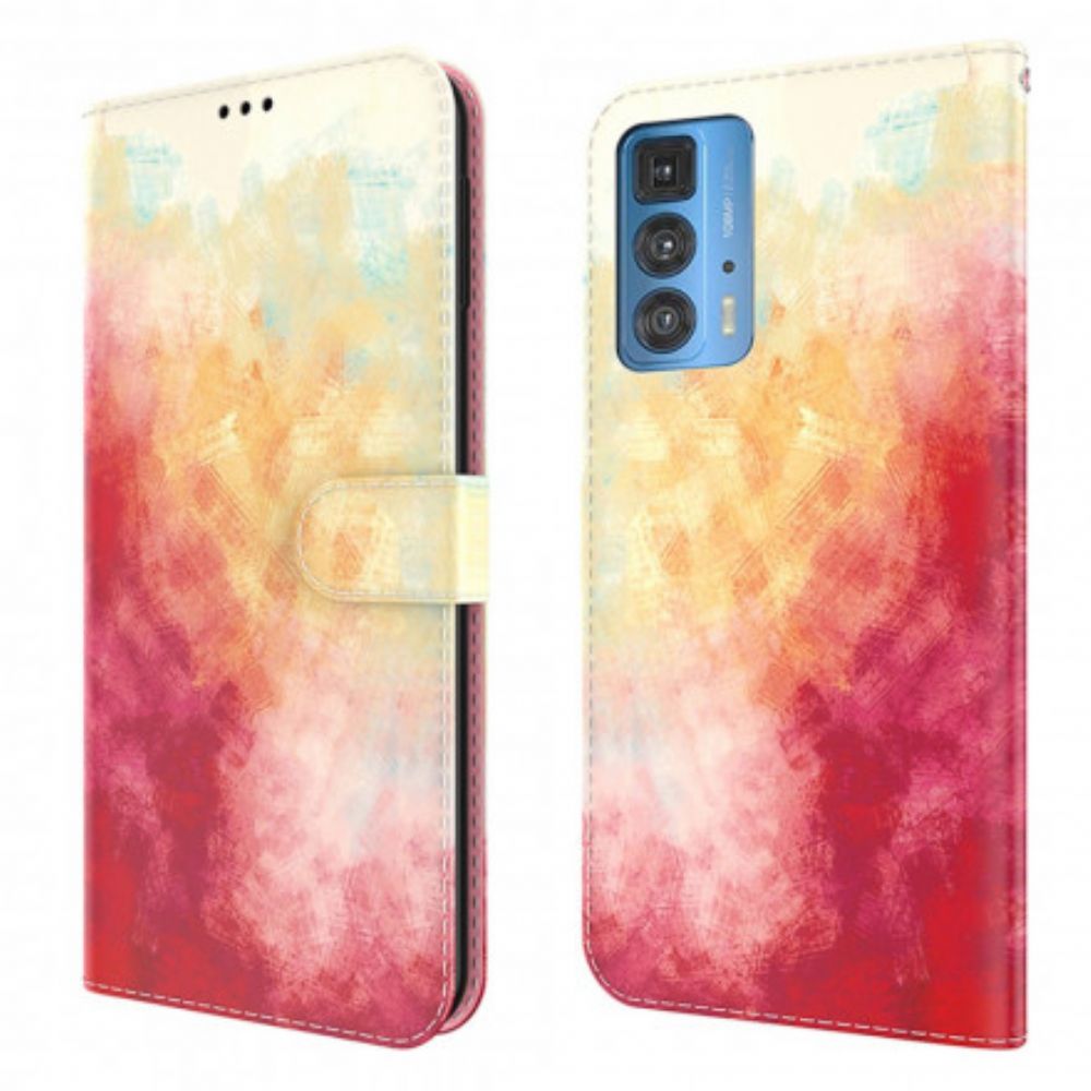 Folio-hoesje voor Motorola Edge 20 Pro Aquarel