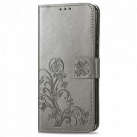 Folio-hoesje voor Motorola Edge 20 Pro Aziatische Bloemen