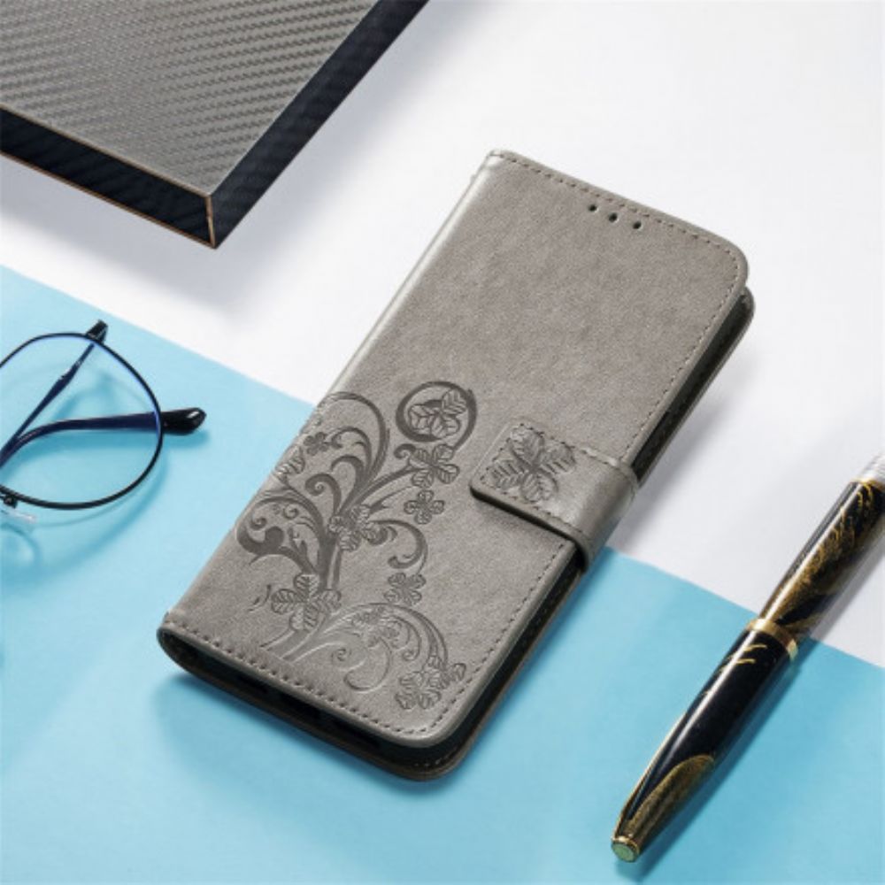 Folio-hoesje voor Motorola Edge 20 Pro Aziatische Bloemen