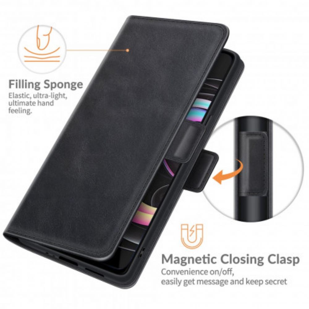 Folio-hoesje voor Motorola Edge 20 Pro Flip Case Klassieke Dubbele Klep