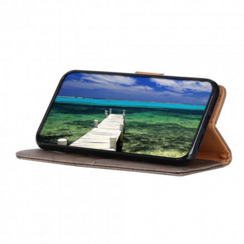 Folio-hoesje voor Motorola Edge 20 Pro Imitatieleer Khazneh