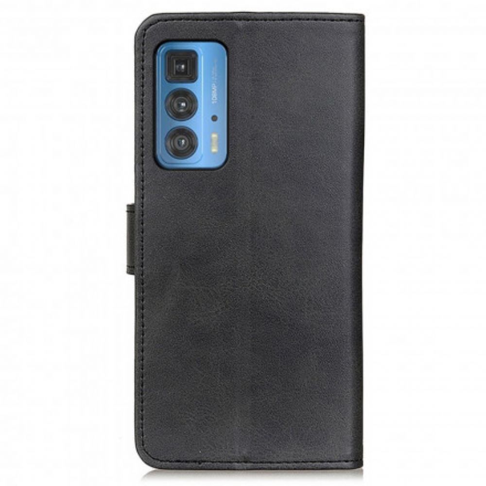 Folio-hoesje voor Motorola Edge 20 Pro Mat Leereffect