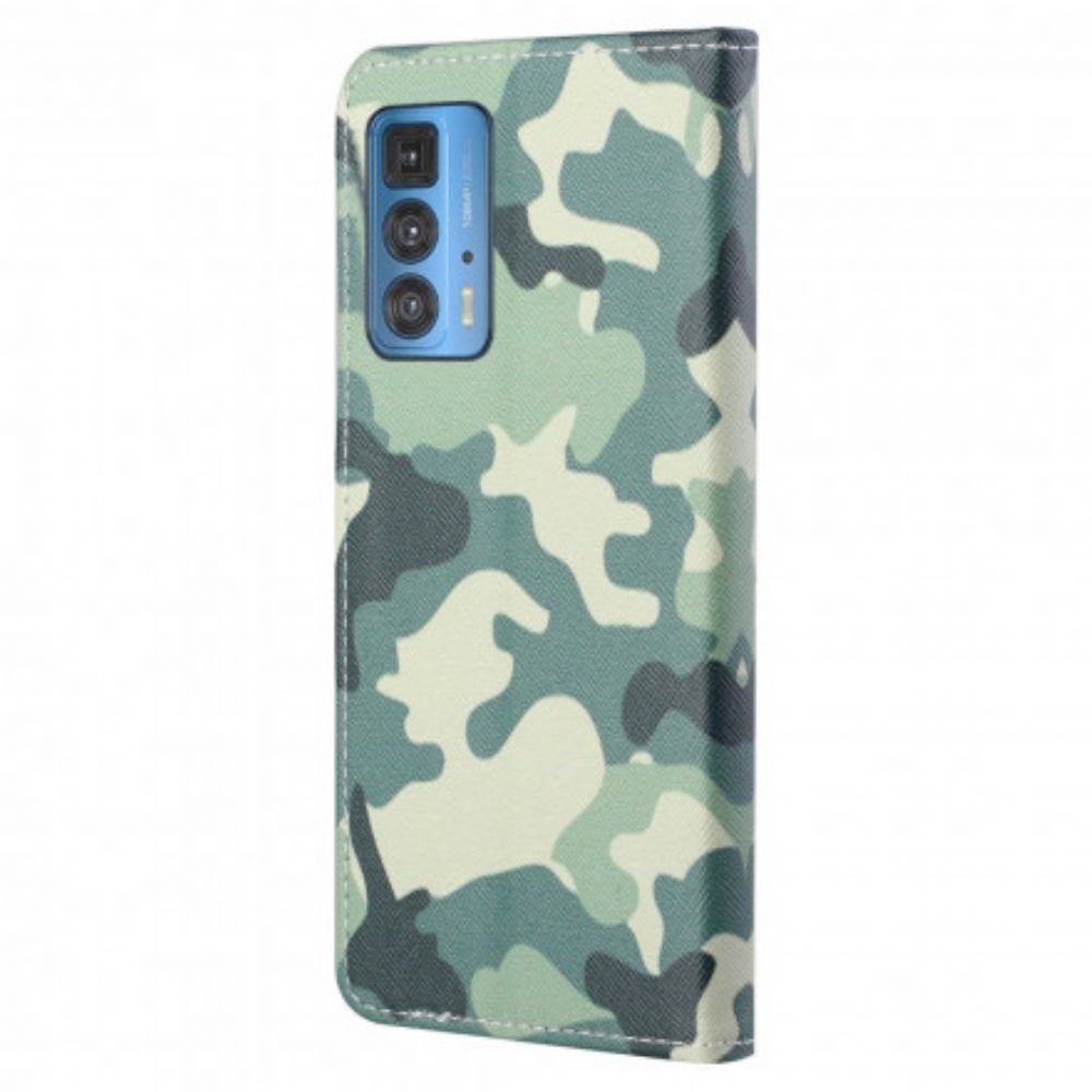 Folio-hoesje voor Motorola Edge 20 Pro Militaire Camouflage