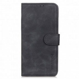 Folio-hoesje voor Motorola Edge 20 Pro Vintage Leereffect Khazneh