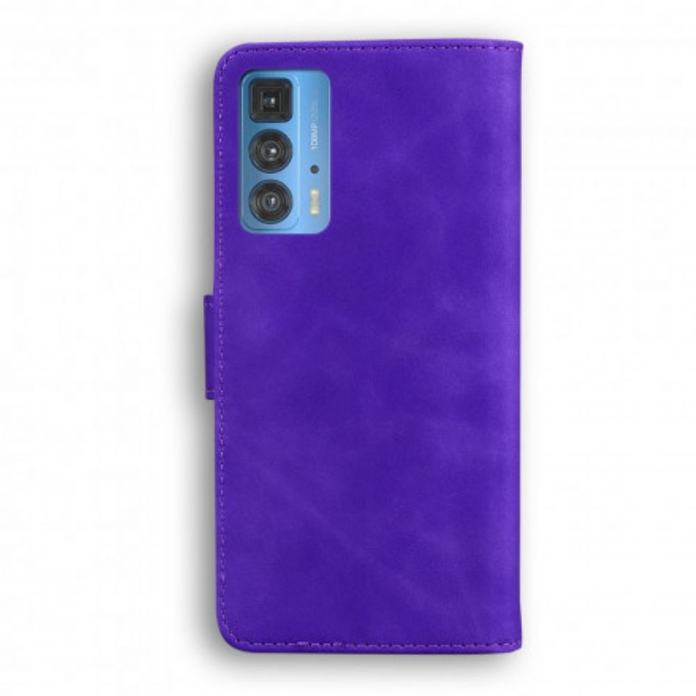 Leren Hoesje voor Motorola Edge 20 Pro Vintage Couture Lederen Stijl