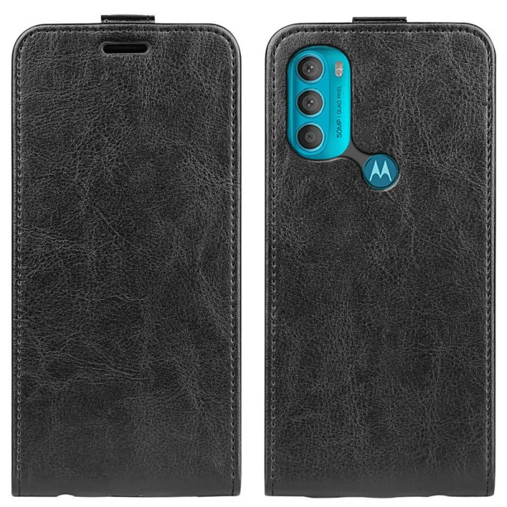 Folio-hoesje voor Moto G71 5G Flip Case Retro Vouwen