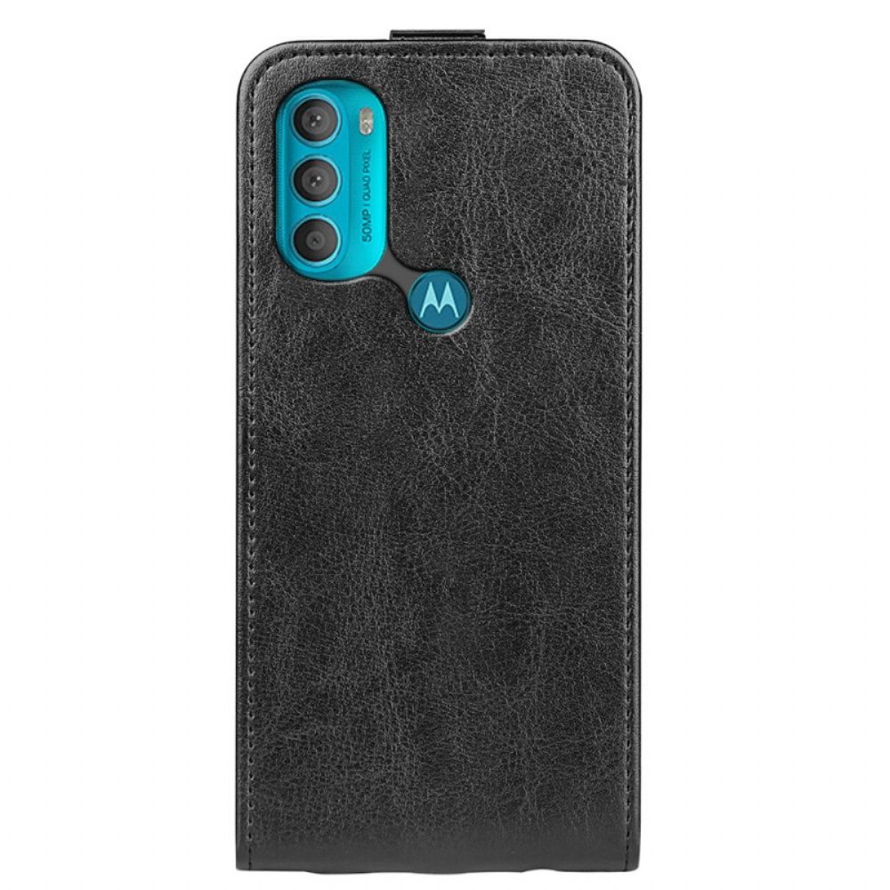 Folio-hoesje voor Moto G71 5G Flip Case Retro Vouwen