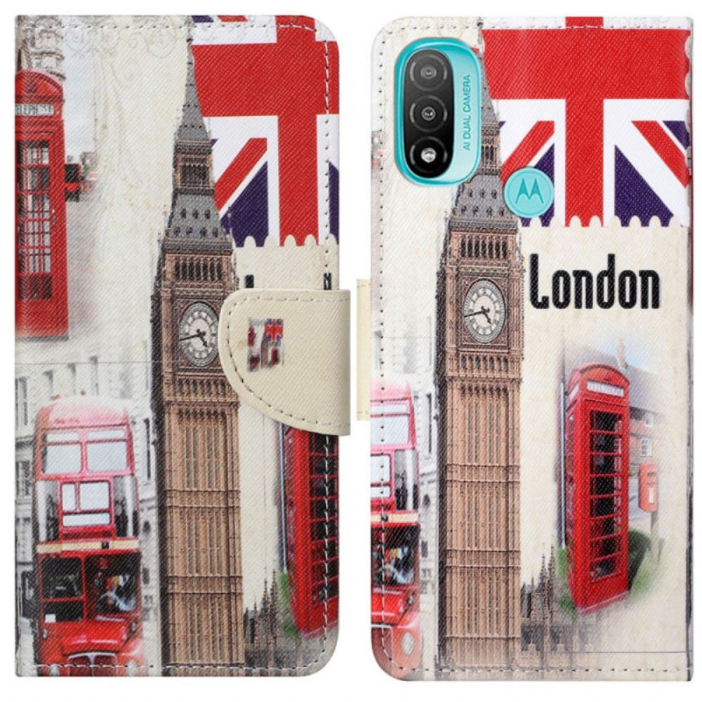 Folio-hoesje voor Moto G71 5G Londen Leven