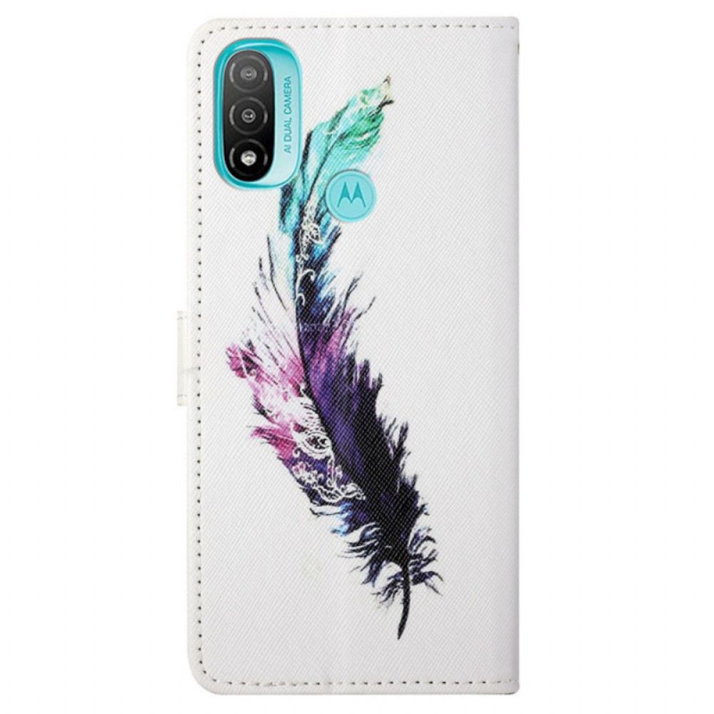 Folio-hoesje voor Moto G71 5G Met Ketting Thong Veer