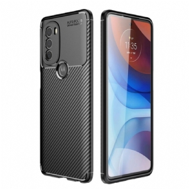 Hoesje voor Moto G71 5G Koolstofvezelslang