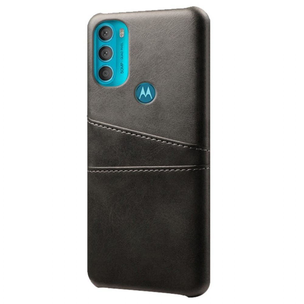 Hoesje voor Moto G71 5G Ksq-kaarthouder