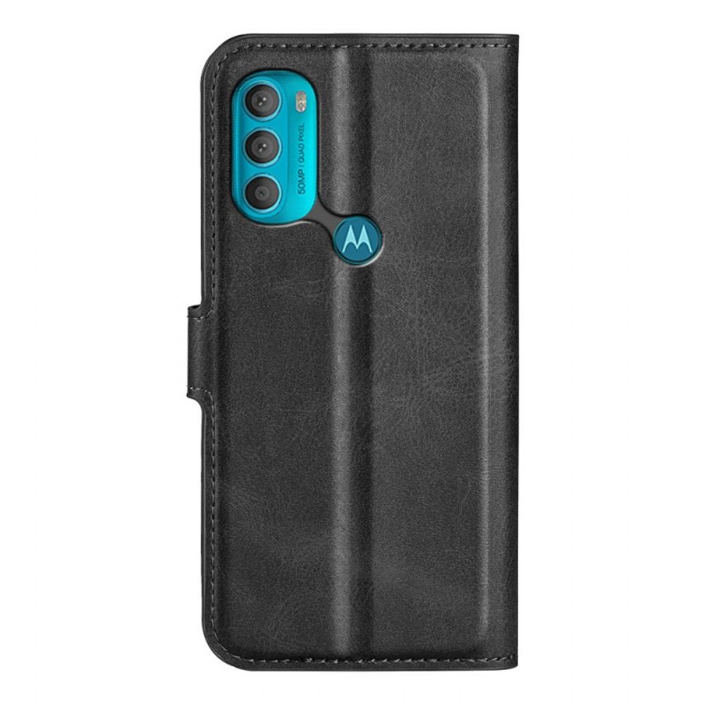 Leren Hoesje voor Moto G71 5G Extreem Slank Leereffect