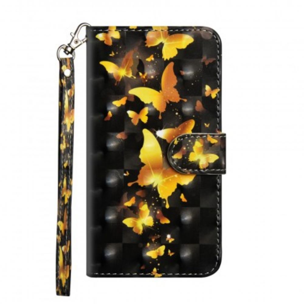 Flip Case voor Sony Xperia L3 Gele Vlinders