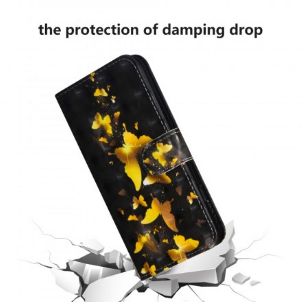 Flip Case voor Sony Xperia L3 Gele Vlinders