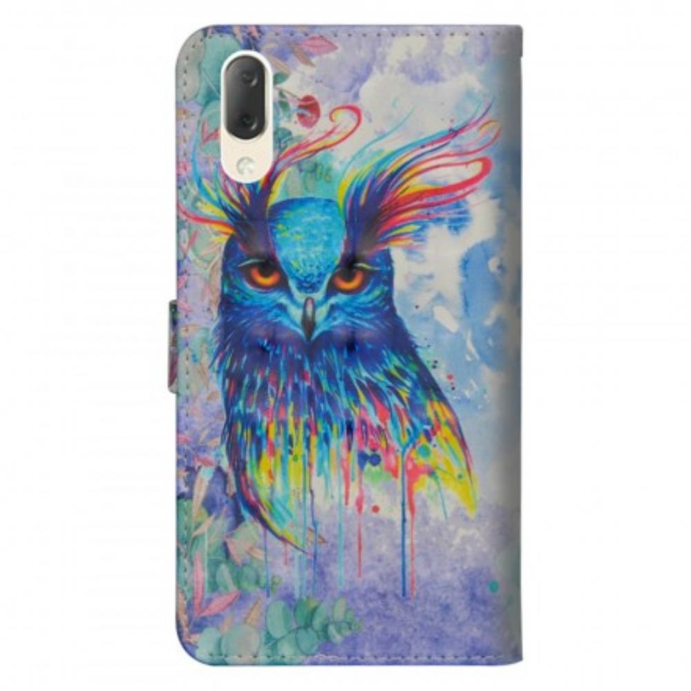 Folio-hoesje voor Sony Xperia L3 Aquarel Vogel