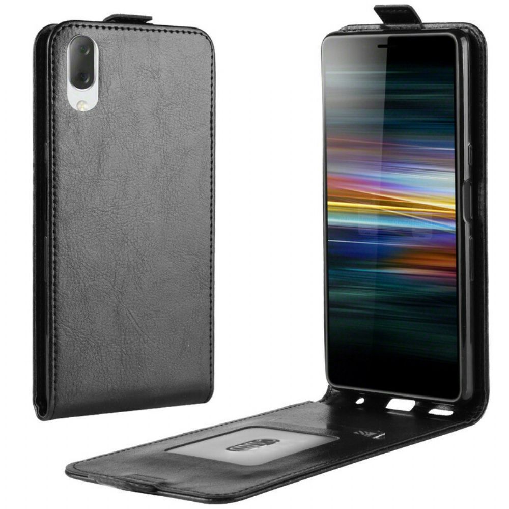 Folio-hoesje voor Sony Xperia L3 Flip Case Opvouwbaar Leereffect