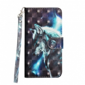 Folio-hoesje voor Sony Xperia L3 Majestueuze Wolf