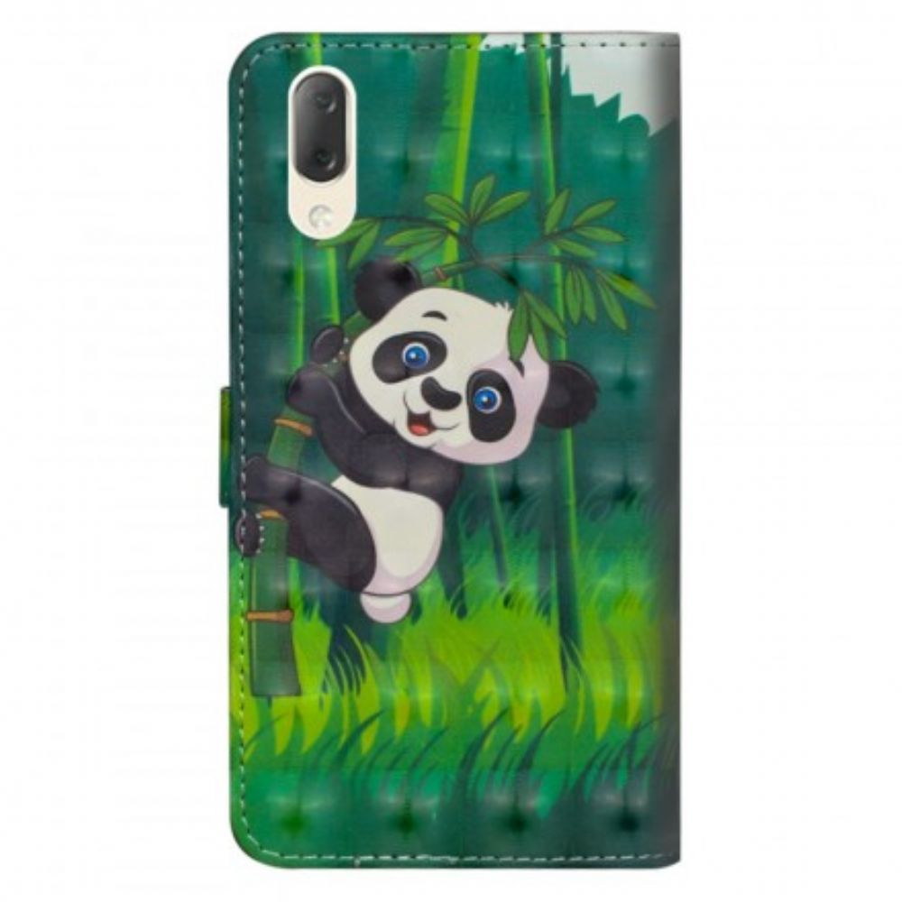 Folio-hoesje voor Sony Xperia L3 Panda En Bamboe