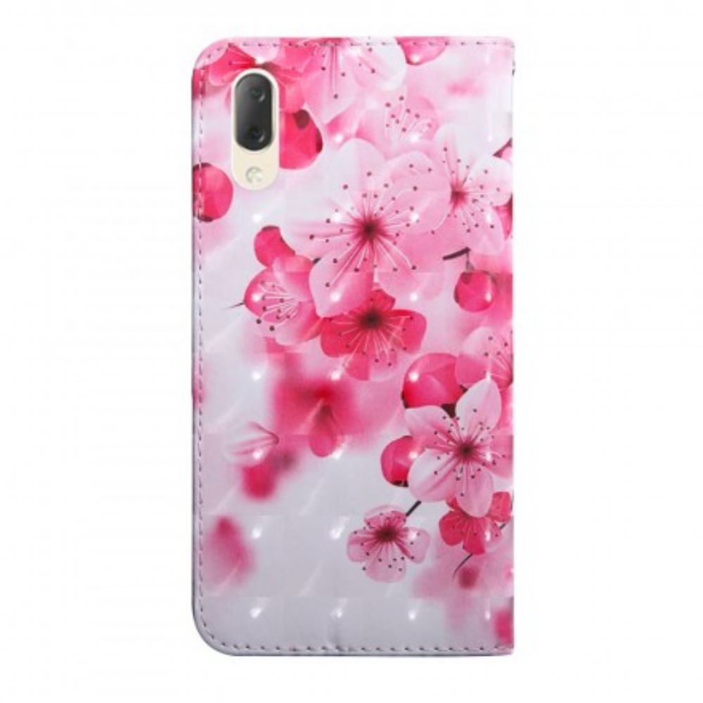 Folio-hoesje voor Sony Xperia L3 Roze Bloemen