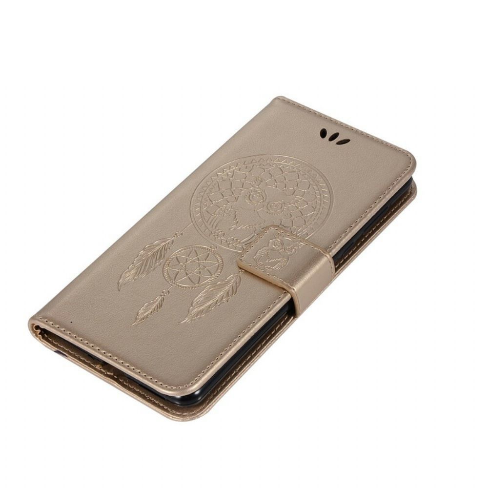 Folio-hoesje voor Sony Xperia L3 Uil Dromenvanger Leereffect