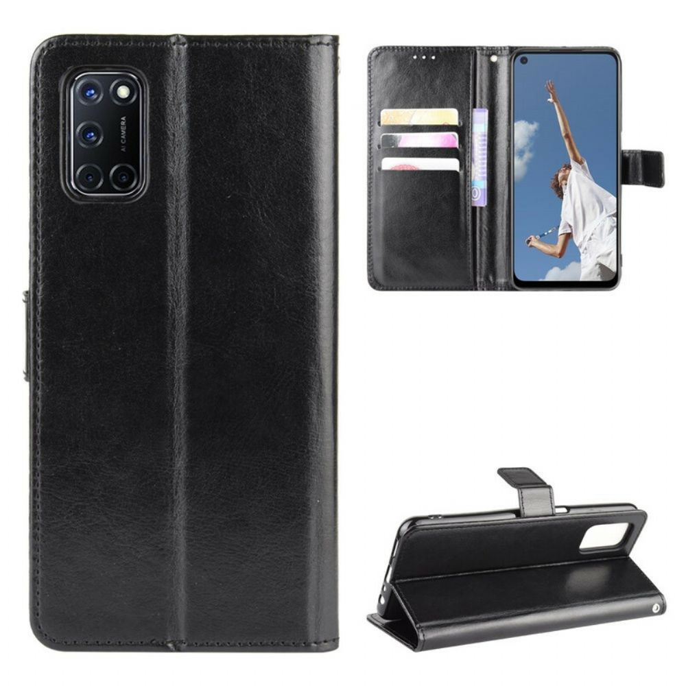 Flip Case voor Oppo A72 Flitsachtig Kunstleer