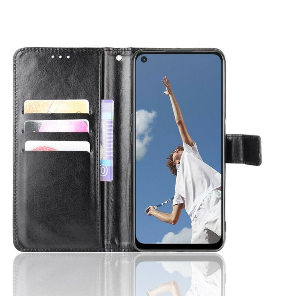 Flip Case voor Oppo A72 Flitsachtig Kunstleer