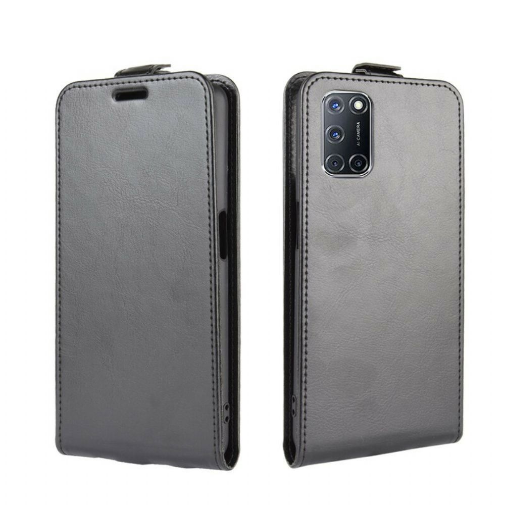 Folio-hoesje voor Oppo A72 Flip Case Opvouwbaar Leereffect