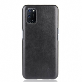 Hoesje voor Oppo A72 Prestaties Litchi Leder Effect