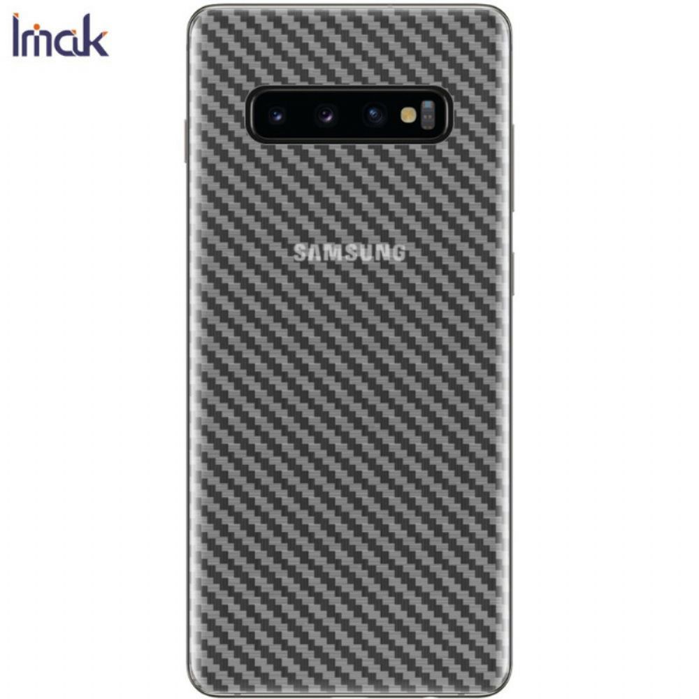 Achterste Beschermfolie Voor Samsung Galaxy S10 Plus Carbon Imak