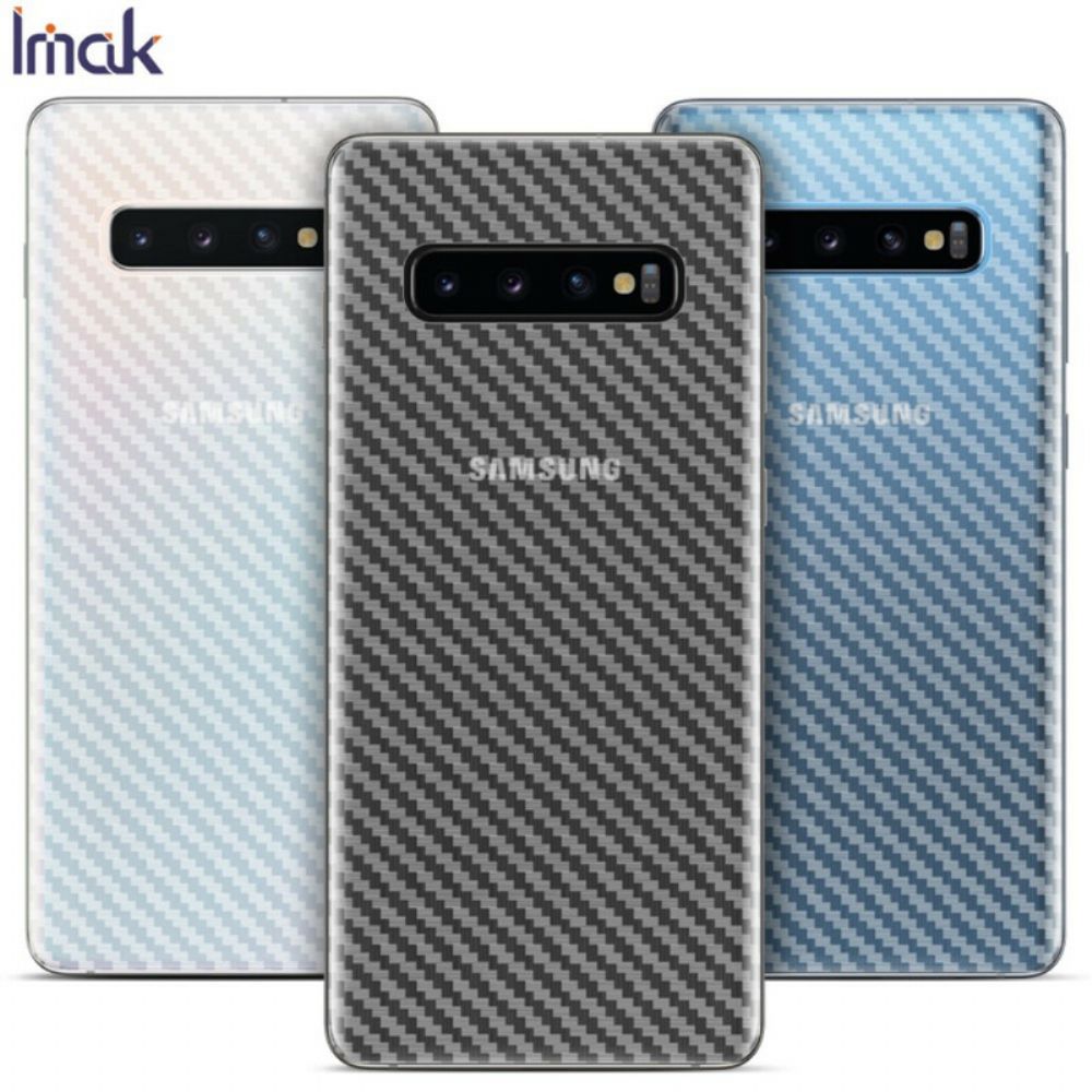 Achterste Beschermfolie Voor Samsung Galaxy S10 Plus Carbon Imak