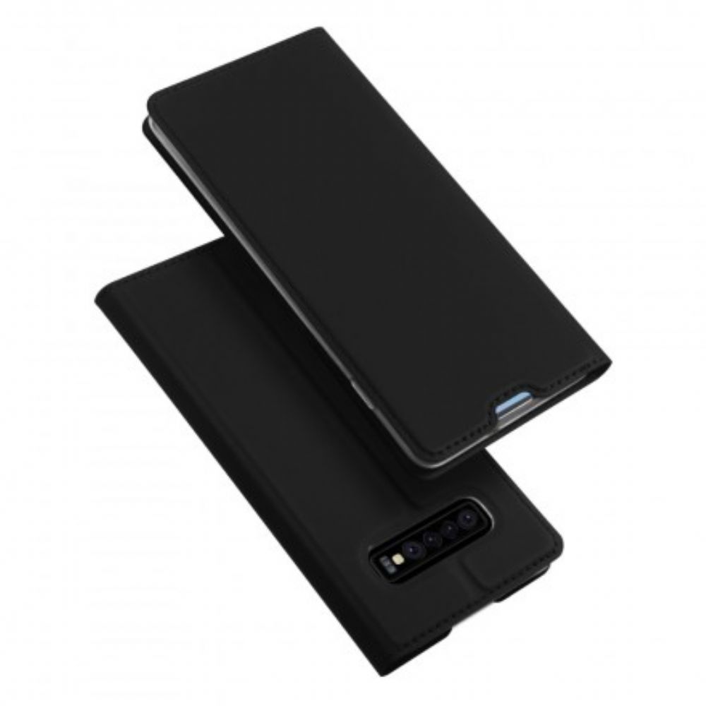 Bescherming Hoesje voor Samsung Galaxy S10 Plus Folio-hoesje Eerste Klas Serie