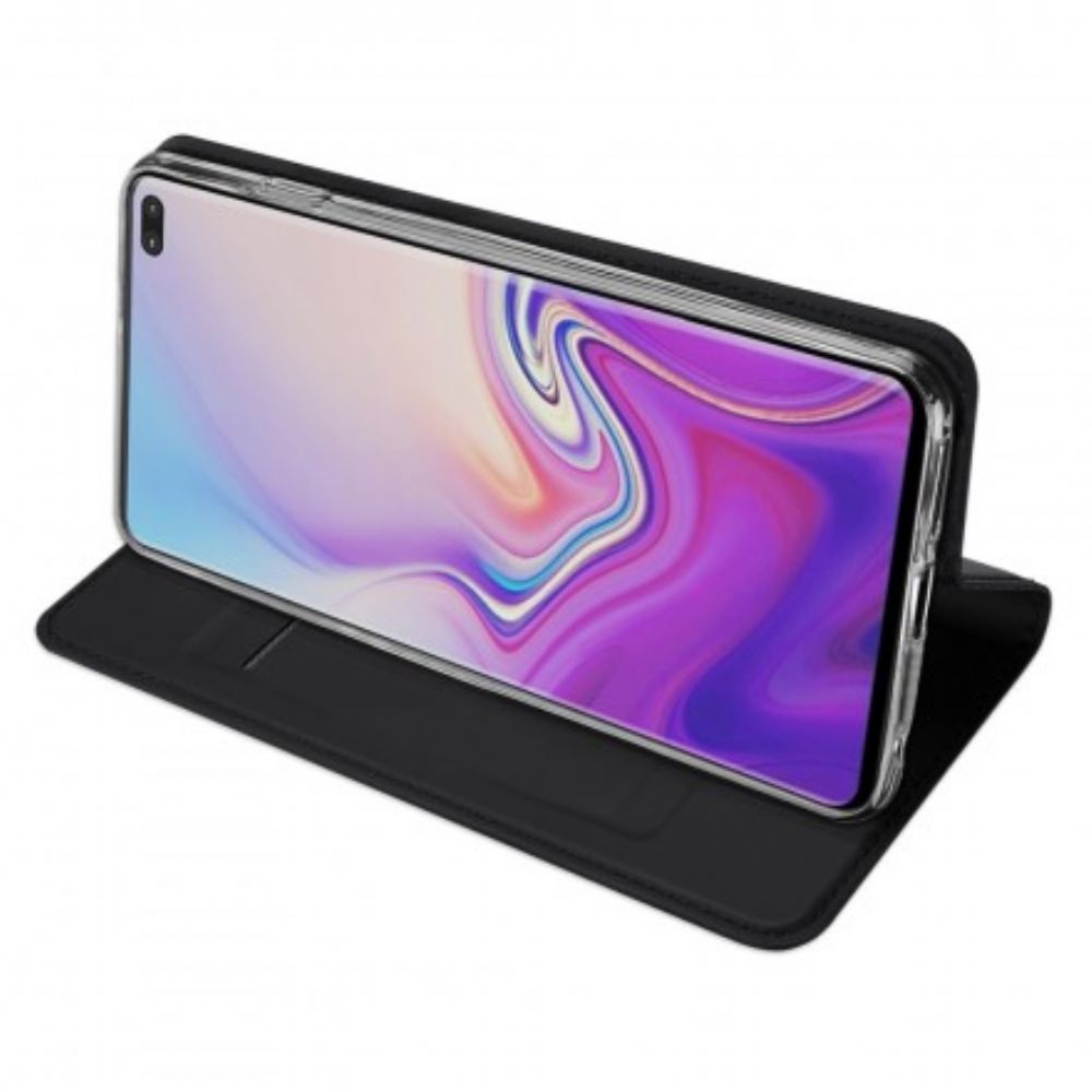 Bescherming Hoesje voor Samsung Galaxy S10 Plus Folio-hoesje Eerste Klas Serie