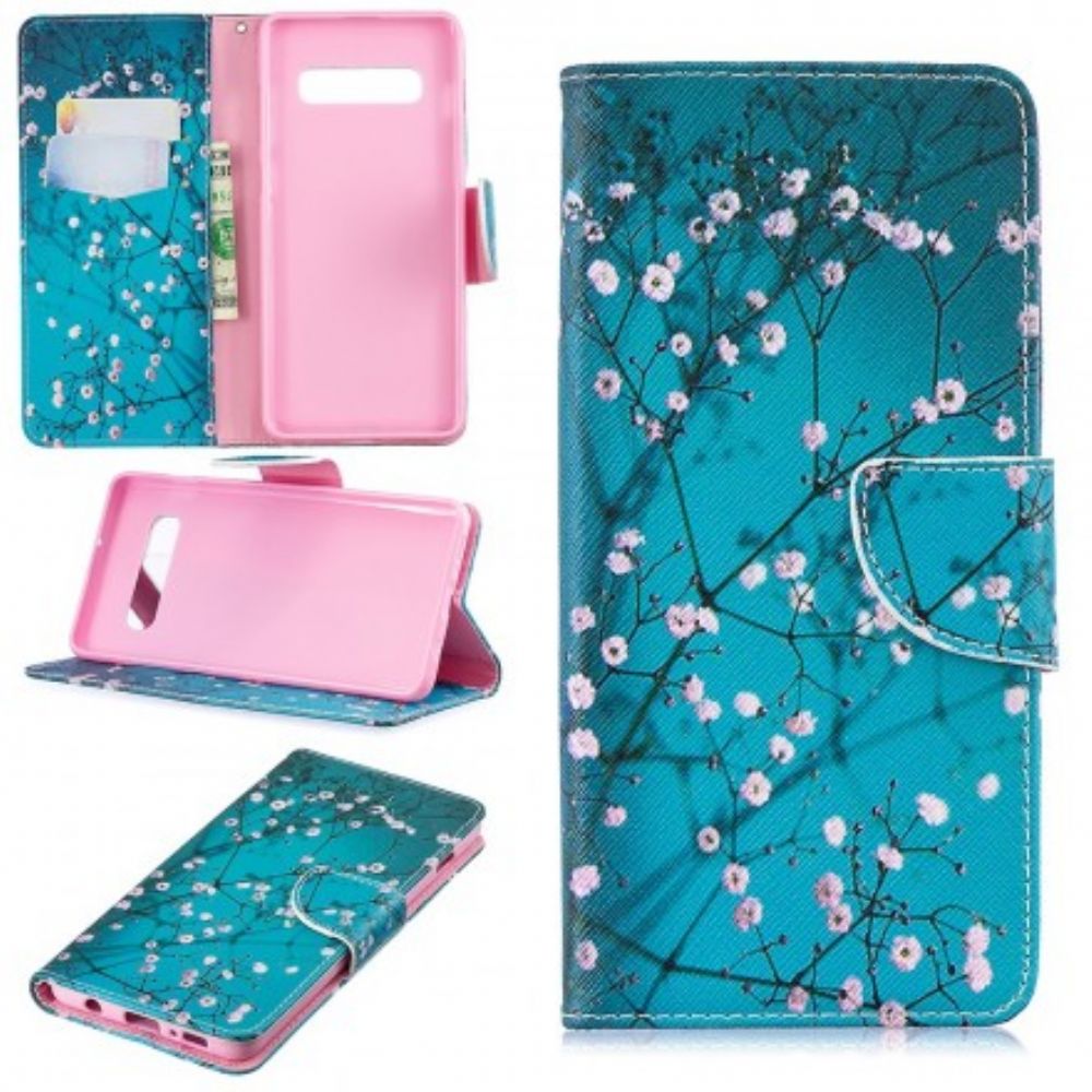 Folio-hoesje voor Samsung Galaxy S10 Plus Bloeiende Boom