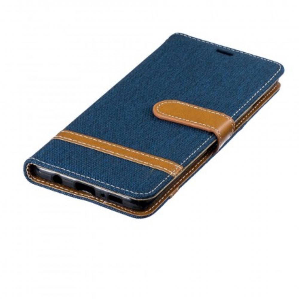 Folio-hoesje voor Samsung Galaxy S10 Plus Met Ketting Stof En Lederlook Band