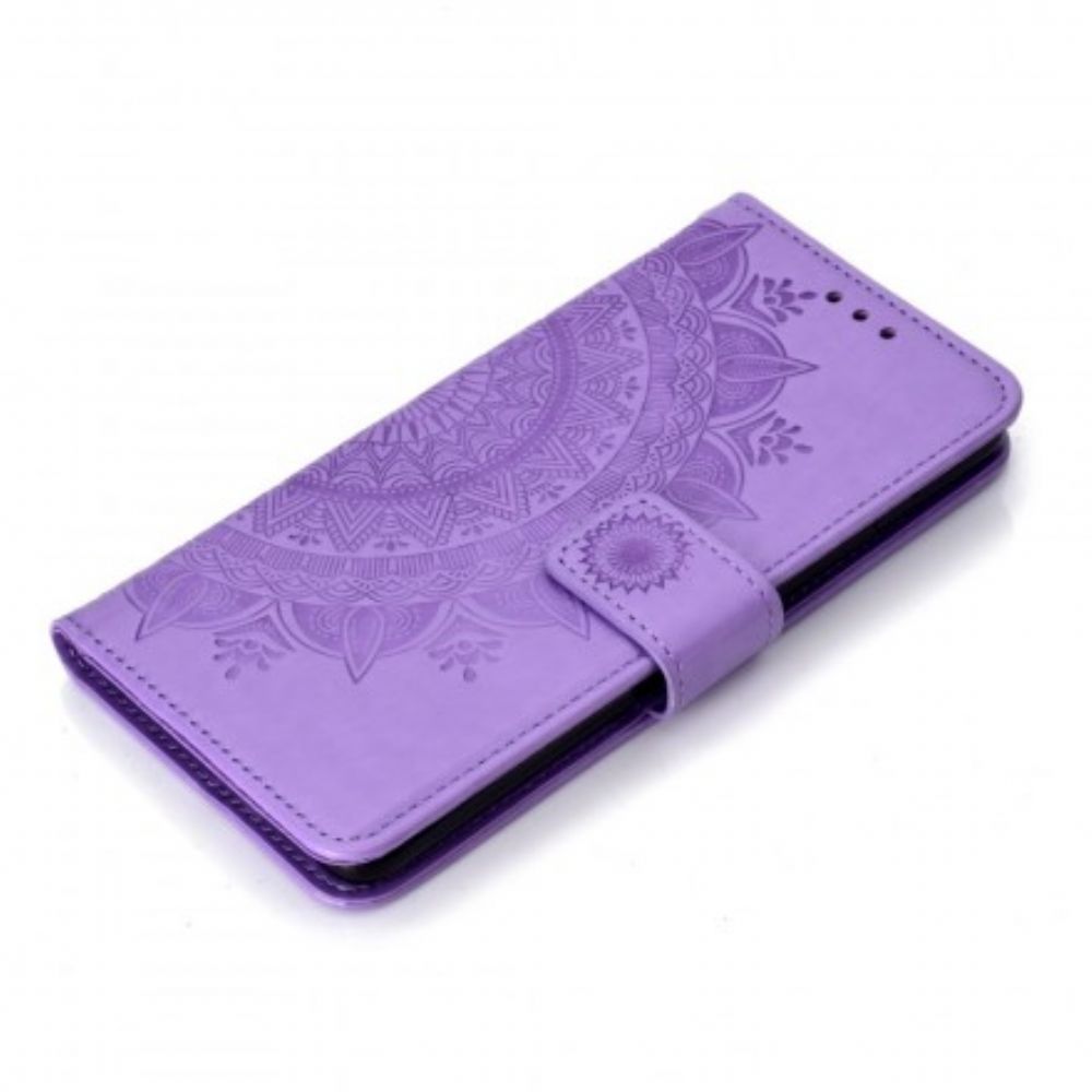 Folio-hoesje voor Samsung Galaxy S10 Plus Zon Mandala