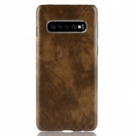 Hoesje voor Samsung Galaxy S10 Plus Lichi Leereffect