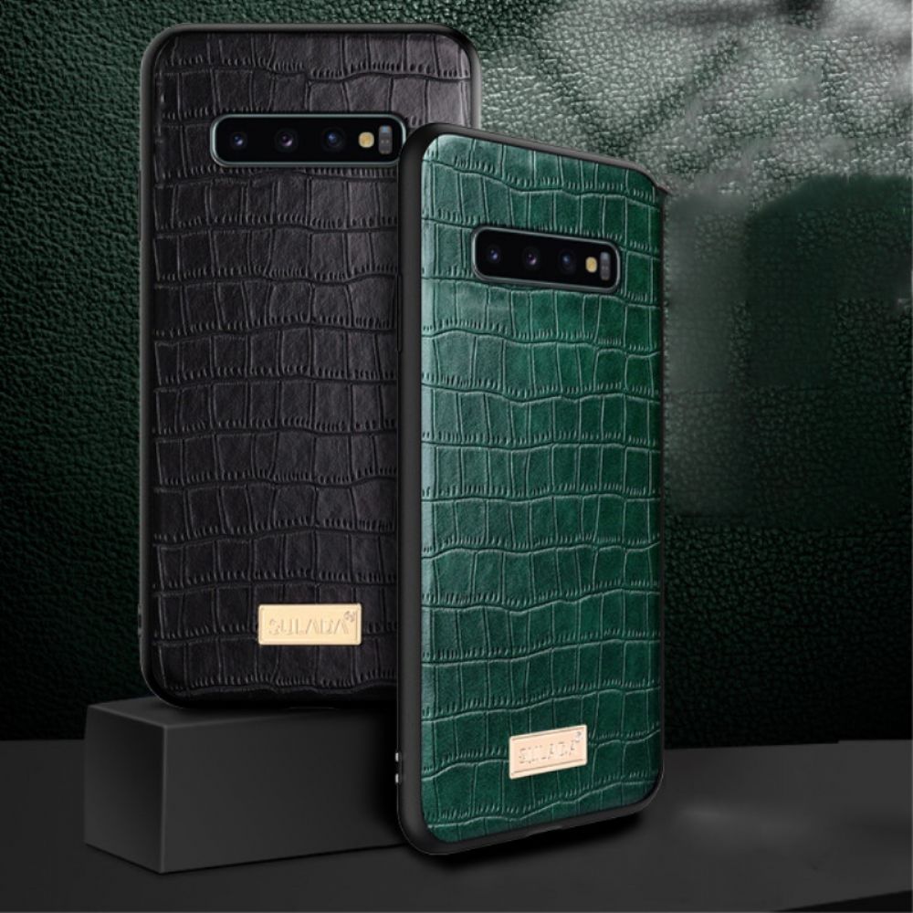 Hoesje voor Samsung Galaxy S10 Plus Sulada Krokodillenleer Effect