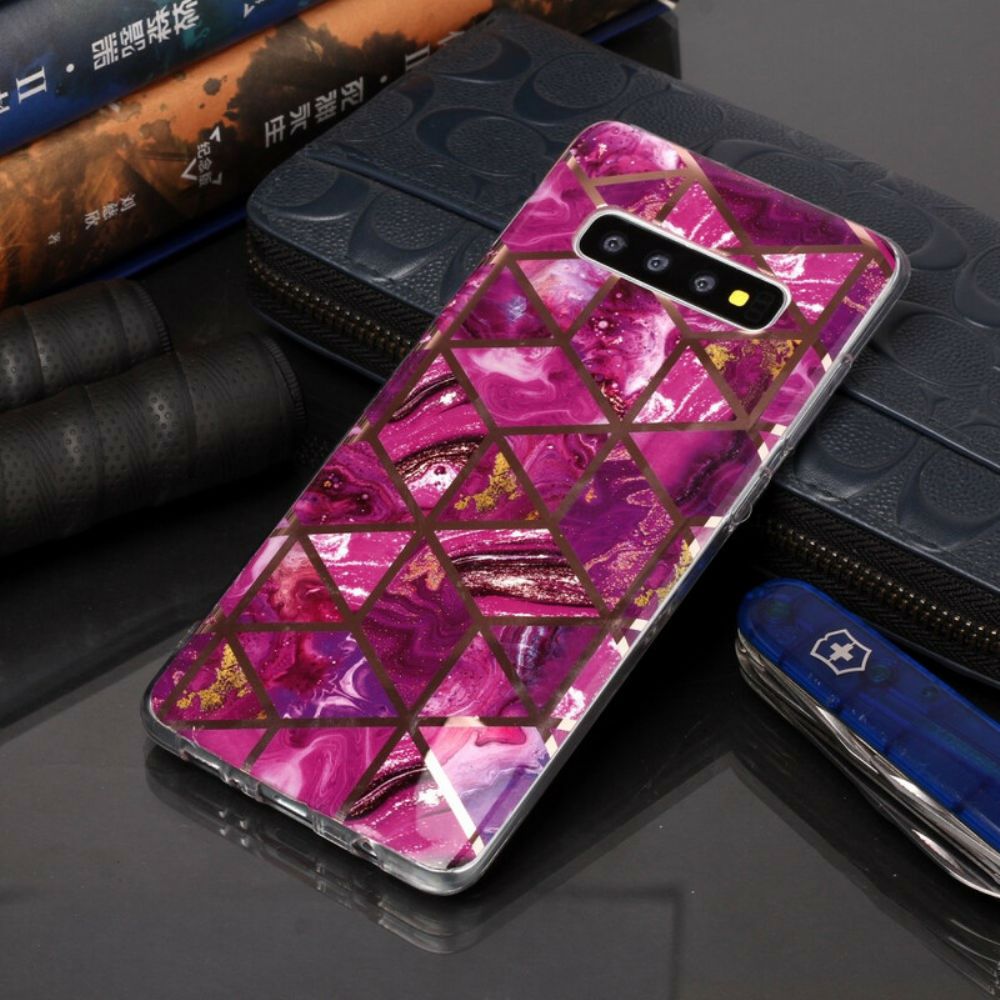 Hoesje voor Samsung Galaxy S10 Plus Ultra-design Marmer