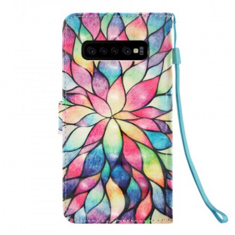 Leren Hoesje voor Samsung Galaxy S10 Plus Optische Kleur