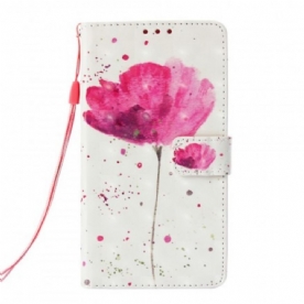 Telefoonhoesje Leren Hoesje voor Samsung Galaxy S10 Plus Aquarel Halster