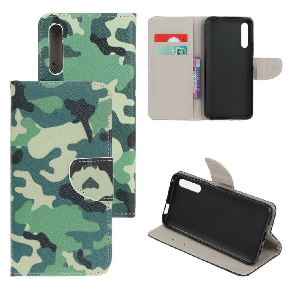 Folio-hoesje voor Huawei P Smart S Militaire Camouflage