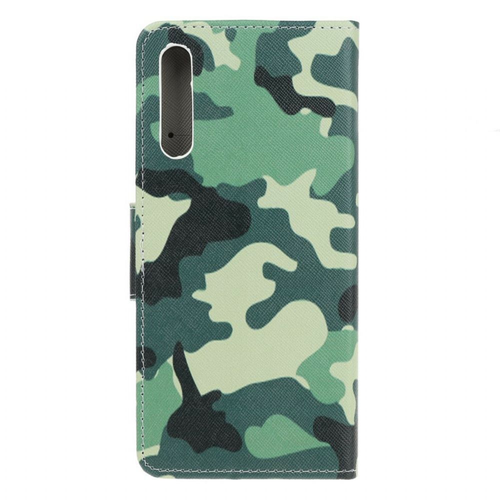 Folio-hoesje voor Huawei P Smart S Militaire Camouflage