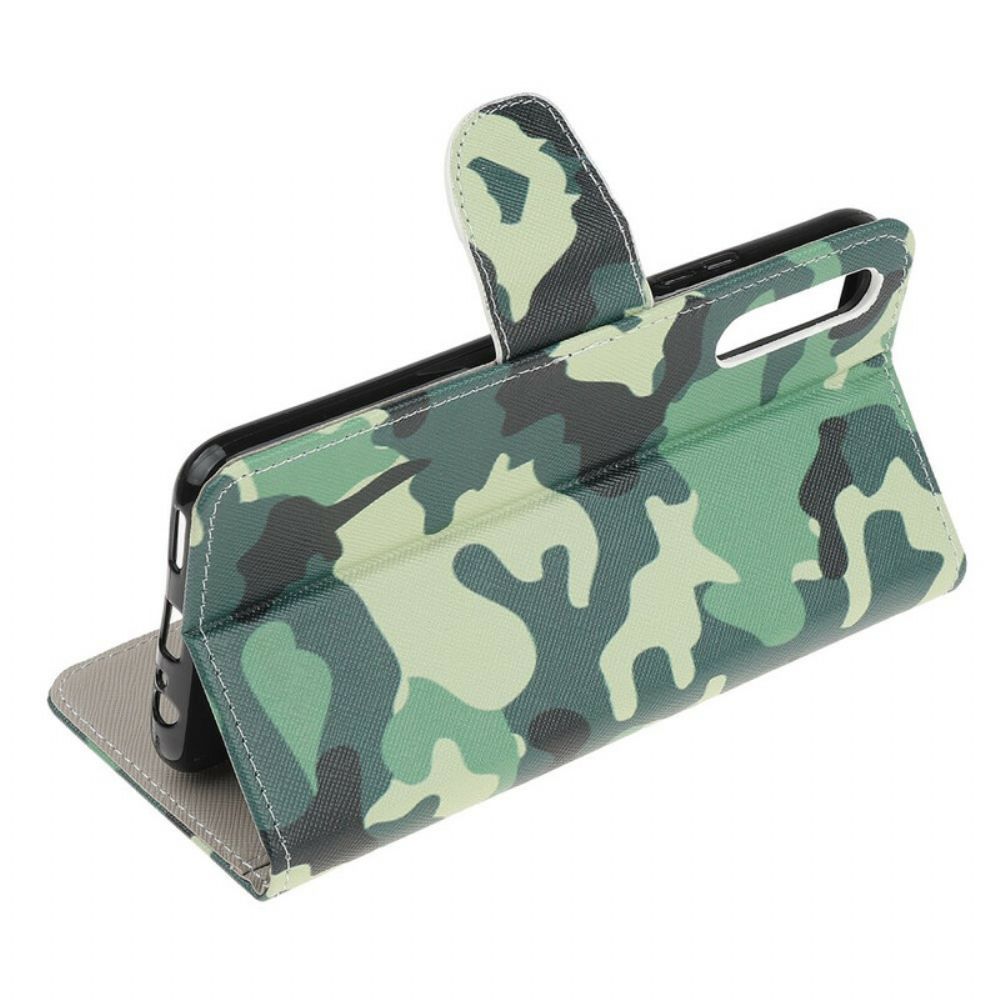 Folio-hoesje voor Huawei P Smart S Militaire Camouflage